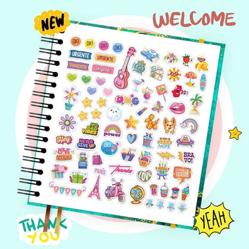 Agenda - planeador - daily planner - trackers - stickers - fechas abiertas - cumpleaños - viajes - películas - hojas del día - planea tus días - planear el día