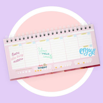 Planeador semanal - planner - planeador de escritorio - fechas abiertas - trackers - weekly