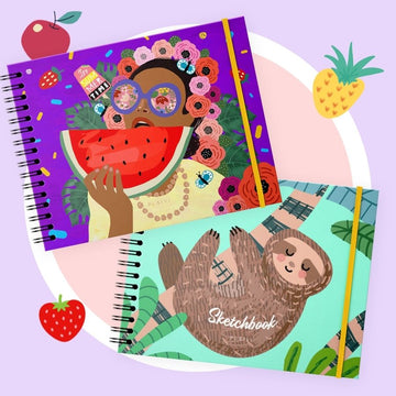 Bitácora - dibujo - sketchbook - ilustrar - dibujar - hoja en blanco - bocetos - hojas con bocetos