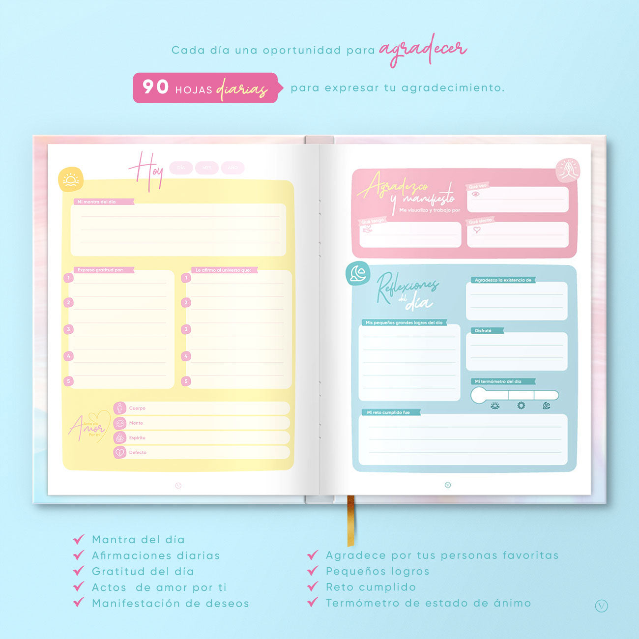 Ritual diario de gratitud y reconnocimiento del Diario de gratitud PLAIVI