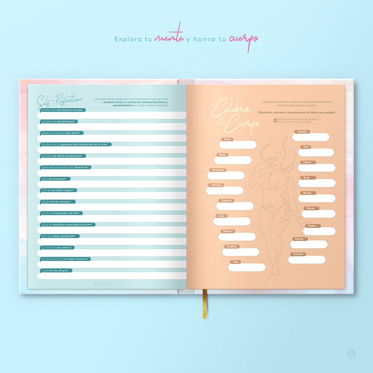 Celebra tu cuerpo y reconocete con el Diario de gratitud PLAIVI