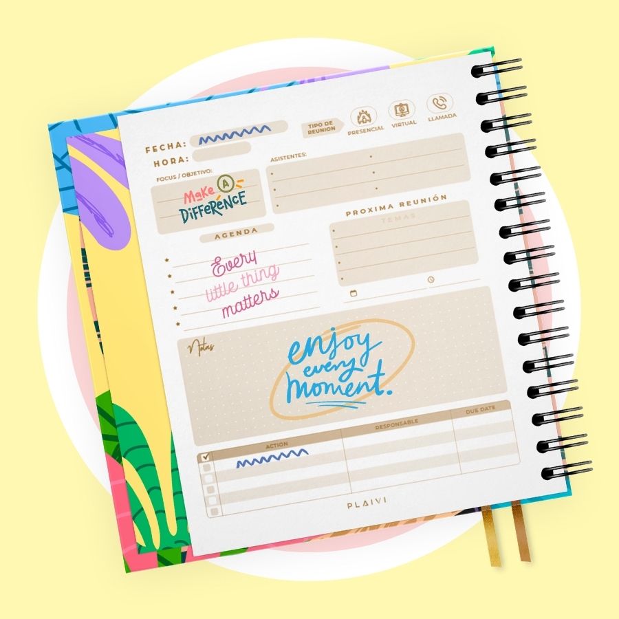 Agenda - planeador - office  planner - trackers - stickers - fechas abiertas - cumpleaños - viajes - películas - hojas del día - planea tus días - planear el día  - notas - reuniones - apuntes - daily planner