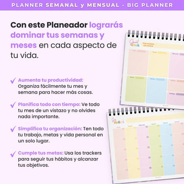 Planeador de Escritorio 2025 - Big Planner Shine - Entregas desde el 15 de Nov