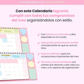 Calendario de Escritorio 2025 Magic Rose - Entregas desde el 15 de Nov