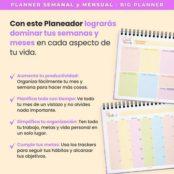 Planeador de Escritorio 2025 - Big Planner Lavender Gem - Entregas desde el 15 de Nov