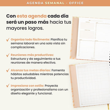 Agenda Semanal 2025 - Agenda Office Success - Entregas desde el 15 de Nov