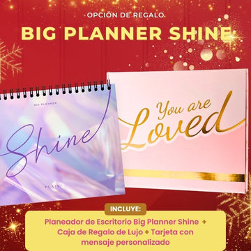 Planeador de Escritorio - Big Planner Shine con Caja de Regalo de Lujo