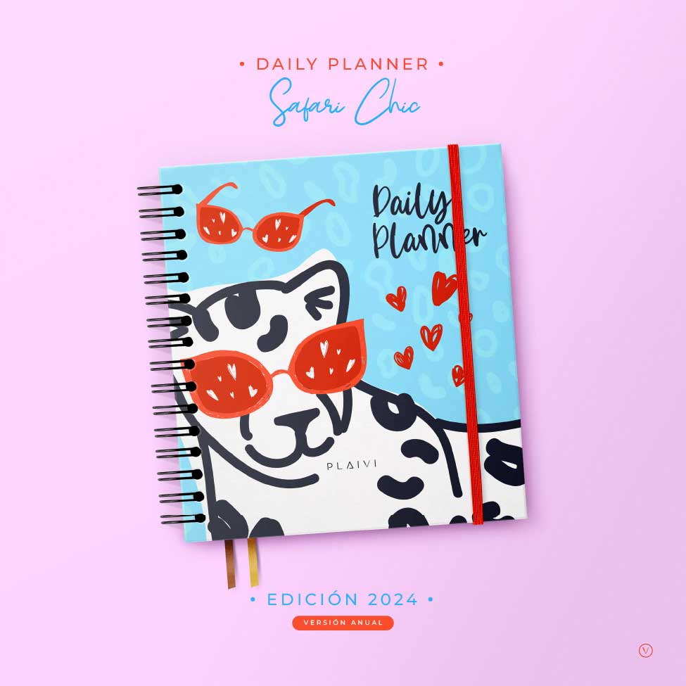 Agenda Diaria (Sin Fechas) - Daily Planner Safari Chic
