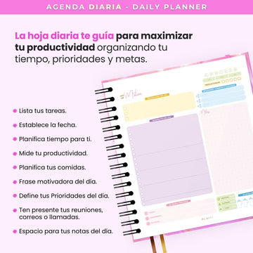 Agenda Diaria 2025 - Daily Planner Ethereal - Entregas desde el 15 de Nov