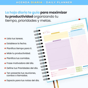 Agenda Diaria 2025 - Daily Planner Safari Chic - Entregas desde el 15 de Nov