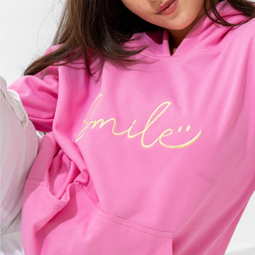 Hoodie Rosa Blush - Smile