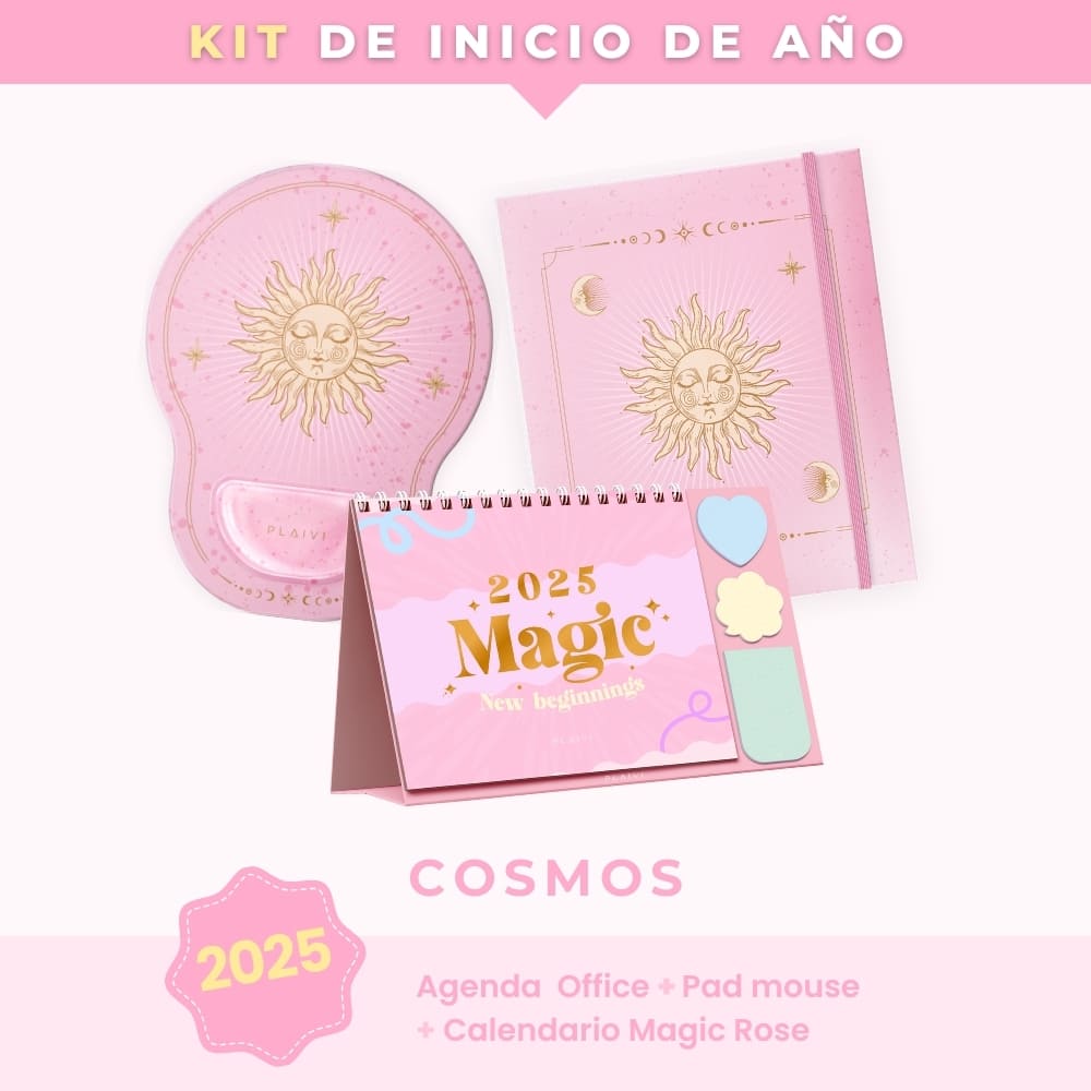 Kit Inicio de Año con Agenda Semanal - Cosmos - Entregas desde el 15 de Nov