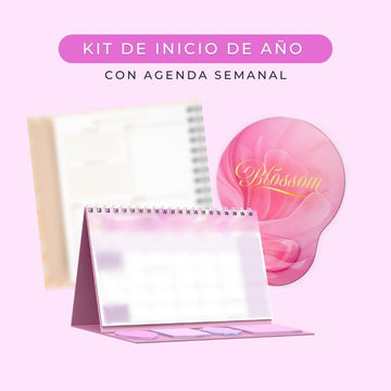 PRE-VENTA: Kit Inicio de Año con Agenda Semanal - Blossom
