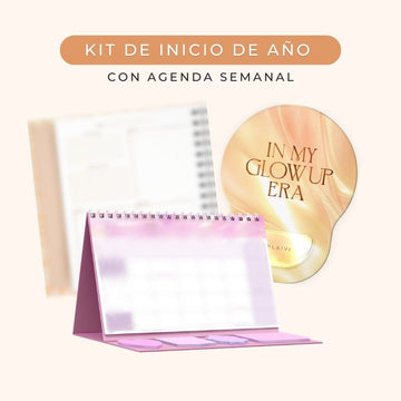 PRE-VENTA: Kit Inicio de Año con Agenda Semanal - Glow