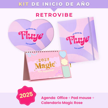 Kit Inicio de Año con Agenda Semanal - Retrovibes