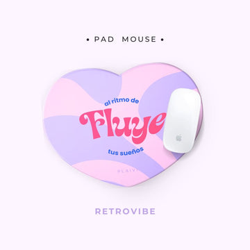 Pad Mouse Corazón Retrovibe - Entregas desde el 15 de Nov