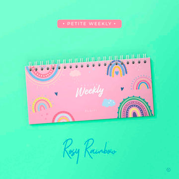 Petite Weekly - Mini Planeador Semanal - Rosy Rainbow