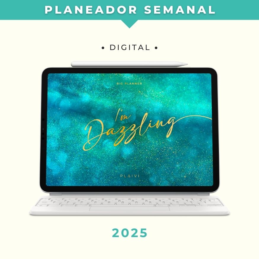 Planeador Digital 2025 - Big Planner Glitter Gaia