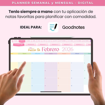 Planeador Mensual & Semanal Digital Big Planner Heroine