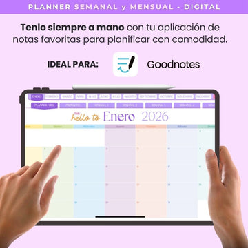 Planeador Mensual & Semanal Digital Big Planner Rules