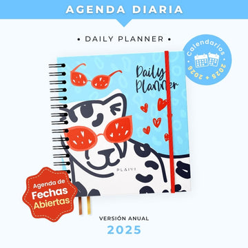 Agenda Diaria 2025 - Daily Planner Safari Chic - Entregas desde el 15 de Nov