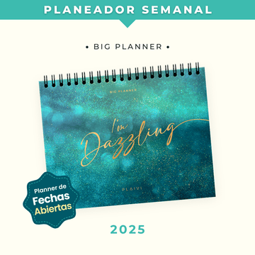 Planeador de Escritorio 2025 - Big Planner Glitter Gaia - Entregas desde el 15 de Nov