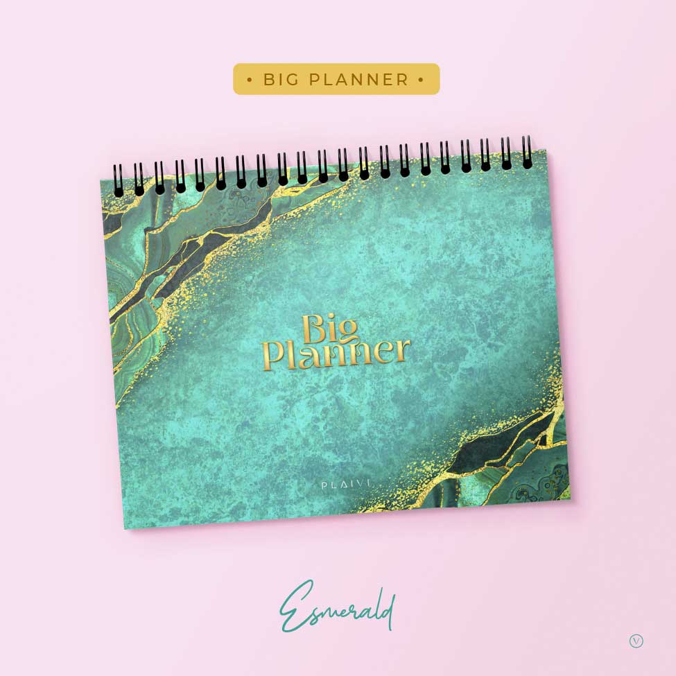 Big Planner 2024 - Planeador de escritorio (48 Semanas) - Esmerald
